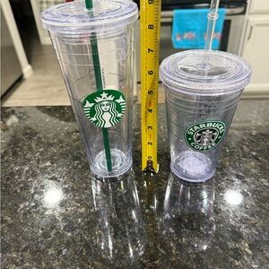 Starbucks Tumbler with Lid and straw (2)